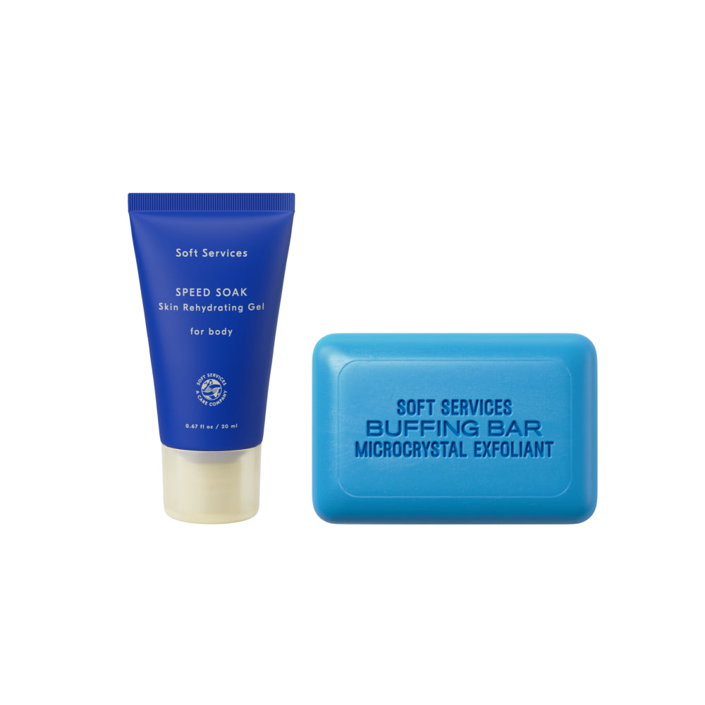Mini Buffing Bar (1.5oz), Ultra-Mini Speed Soak (20ml)