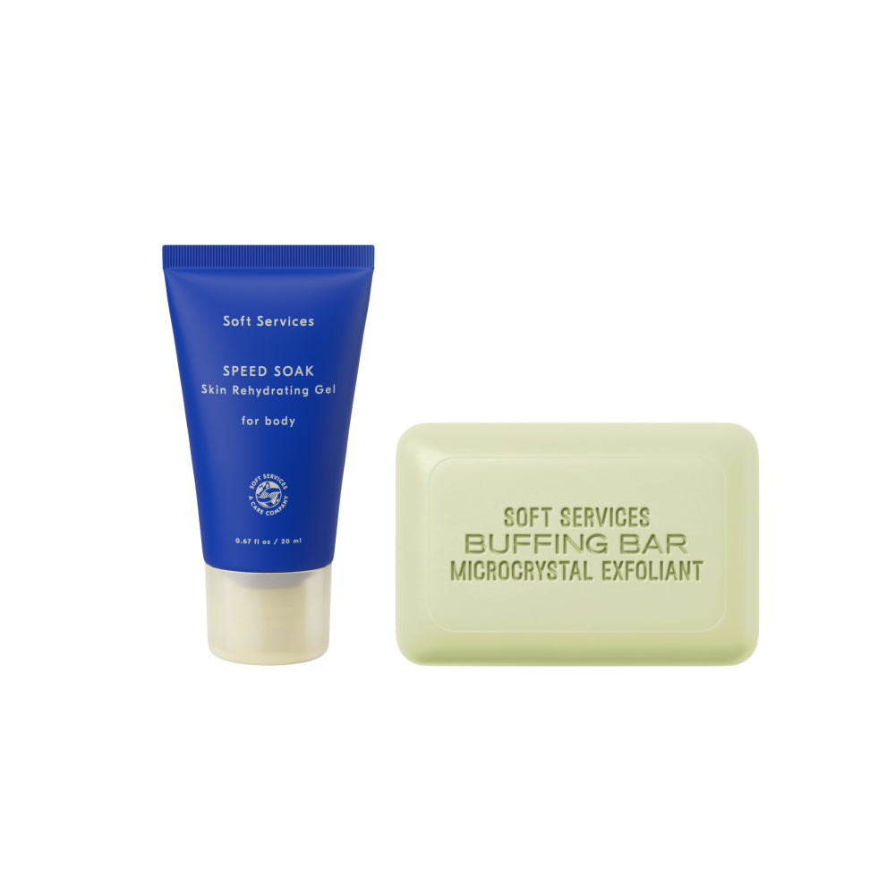Mini Green Banana Buffing Bar (1.5oz), Ultra-Mini Speed Soak (20ml)